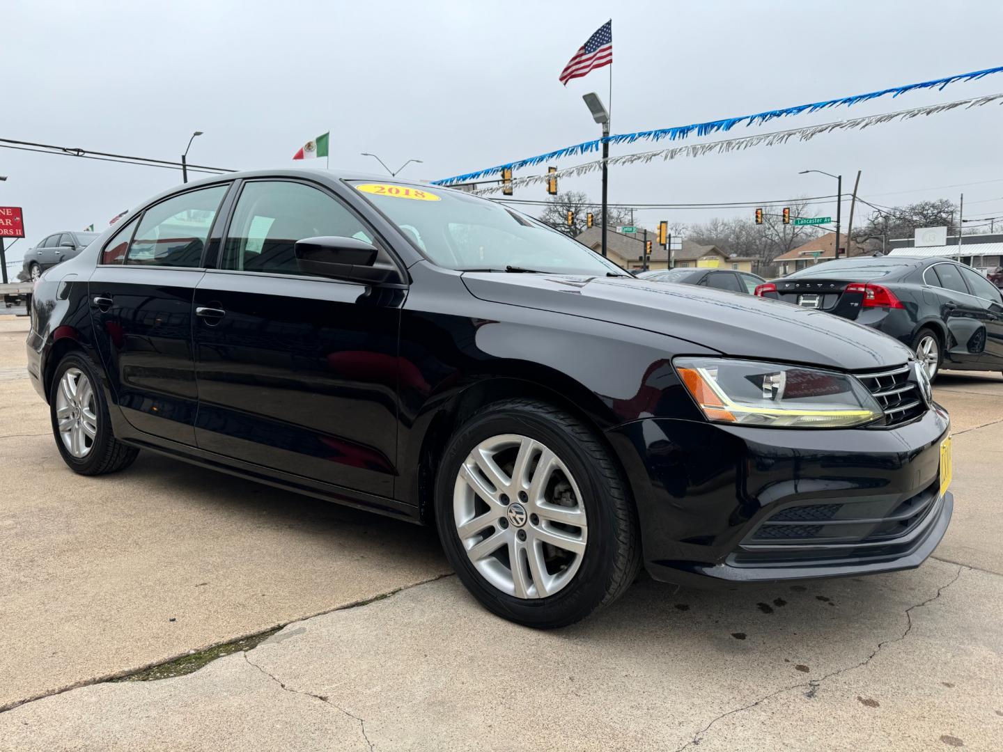 2018 BLACK VOLKSWAGEN JETTA 1.4T S (3VW2B7AJ4JM) , located at 5900 E. Lancaster Ave., Fort Worth, TX, 76112, (817) 457-5456, 0.000000, 0.000000 - This is a 2018 VOLKSWAGEN JETTA 4 DR SEDAN that is in excellent condition. The interior is clean with no rips or tears or stains. All power windows, door locks and seats. Ice cold AC for those hot Texas summer days. It is equipped with a CD player, AM/FM radio, AUX port, Bluetooth connectivity and S - Photo#2